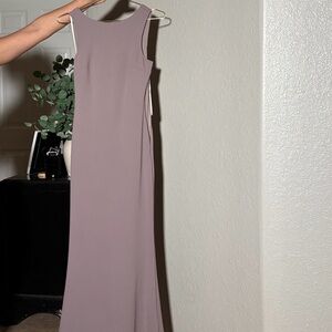 Elegant Mauve Sleeveless Dress